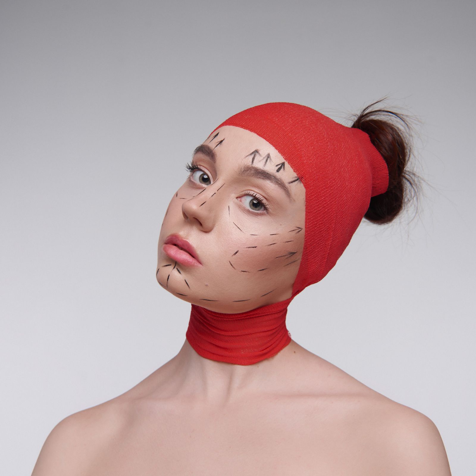 Body contouring surgery planning with surgical markings Dubai